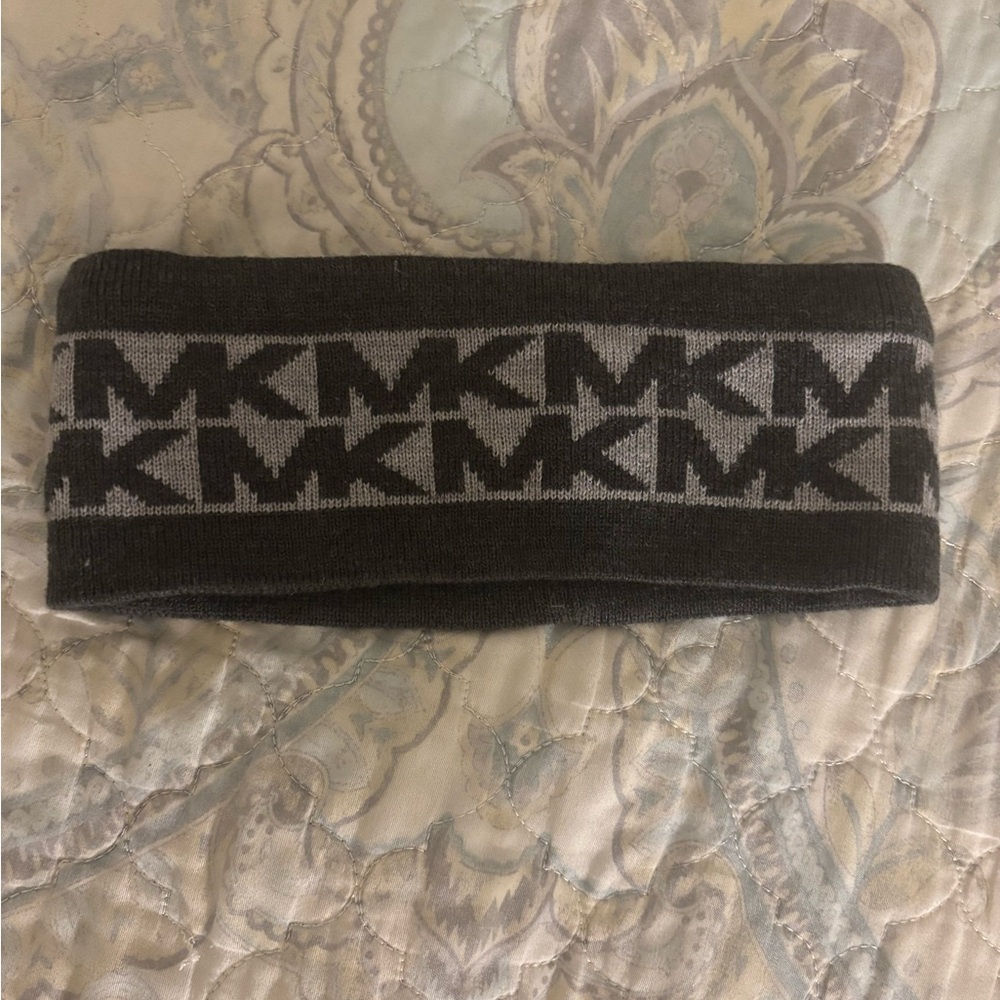 Gray MK winter headband/ear warmer